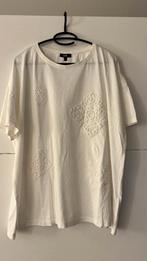 Witte T-shirt met crochet decoratie, Vêtements | Femmes, T-shirts, Manches courtes, Taille 46/48 (XL) ou plus grande, Enlèvement ou Envoi