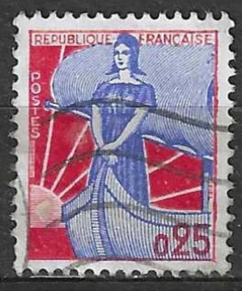 Frankrijk 1960-1961 - Yvert 1234 - Marianne op het schip   (, Postzegels en Munten, Postzegels | Europa | Frankrijk, Gestempeld