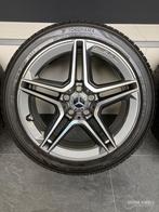 18” originele Mercedes C W205 AMG velgen winterbanden 5x112, 18 inch, Gebruikt, Banden en Velgen, Personenwagen