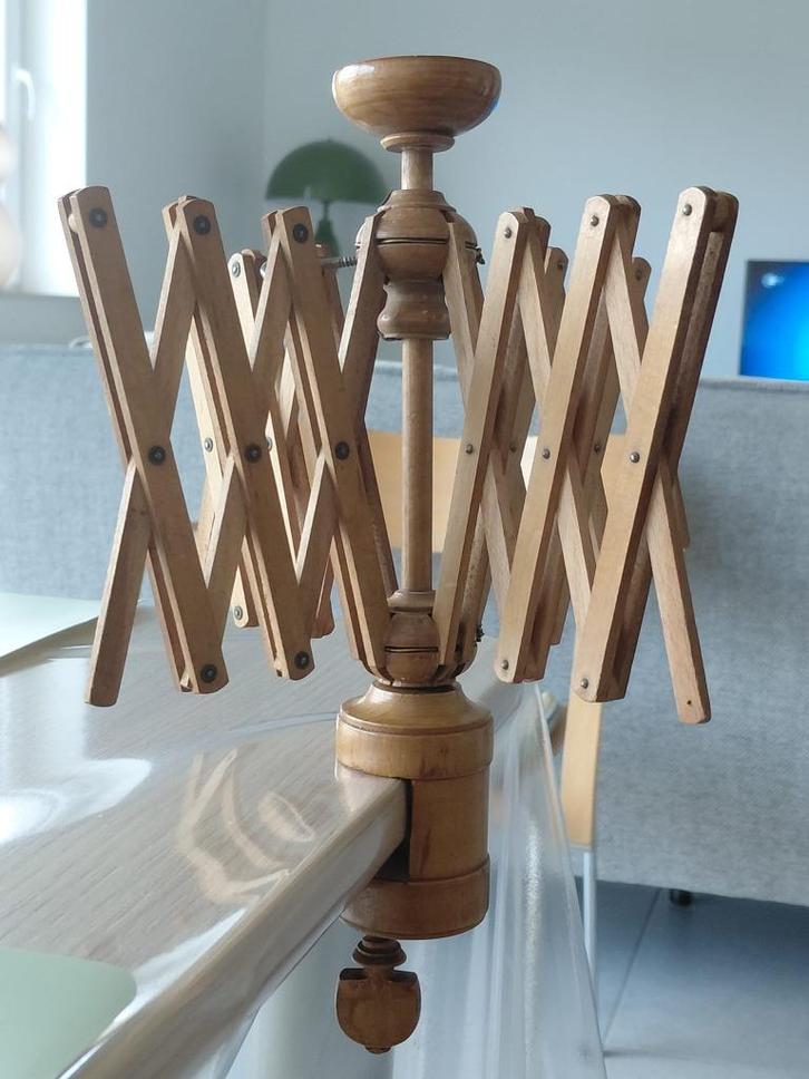 Vintage houten wolwinder - wolmolen - parapluhaspel, Antiek en Kunst, Curiosa en Brocante, Ophalen of Verzenden