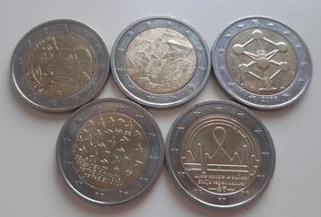 2 euromunten België beschikbaar voor biedingen