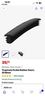 Traptrede profiel rubber zwart, Ophalen, Zo goed als nieuw, Trap