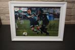 gesigneerde foto Dieumerci Mbokani rsc anderlecht - 35 x 26, Verzamelen, Ophalen of Verzenden, Zo goed als nieuw