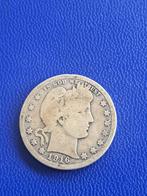 1916 D USA kwart dollar in zilver Denver Barber, Zilver, Losse munt, Verzenden, Noord-Amerika