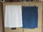 2 mooie nieuwe rokken, 1 witte en 1 jeans rok, zelfde model, Kleding | Dames, Rokken, Nieuw, Ophalen of Verzenden, Onder de knie