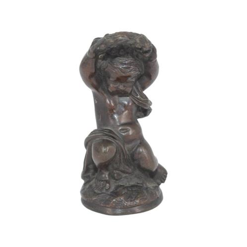 Klein brons met empireversiering, Antiek en Kunst, Antiek | Brons en Koper, Brons, Ophalen of Verzenden