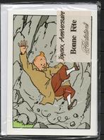 Grande carte postale double pliante sous blister : Tintin, Enlèvement ou Envoi
