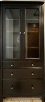 HEMNES Vitrinekast, Ophalen, Gebruikt, 50 tot 100 cm, 150 tot 200 cm