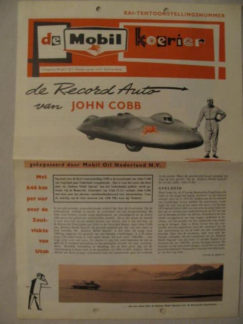 9 John Cobb Railton Mobil Special Rai brochure 1958, Boeken, Auto's | Folders en Tijdschriften, Ophalen of Verzenden