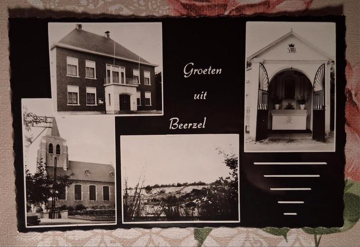 Vintage Postkaart Beerzel, Verzamelen, Postkaarten | België, Ophalen of Verzenden