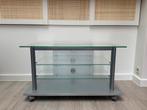 Tv-meubel op wieltjes, Huis en Inrichting, Ophalen, 50 tot 100 cm, Minder dan 100 cm, Glas