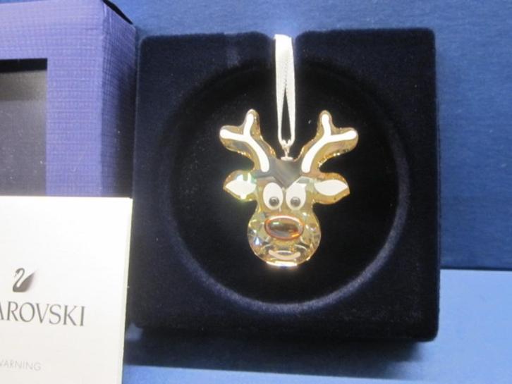 Swarovski Kerst Ornament Peperkoek Rendier, Verzamelen, Swarovski, Nieuw, Figuurtje, Ophalen of Verzenden