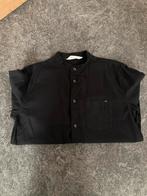 H&M zwart shirt met lange mouwen en opstaande kraag,maat 158, Ophalen of Verzenden, Gebruikt, H&M, Overhemd of Blouse