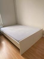 Wit bed, Huis en Inrichting, Slaapkamer | Bedden, Ophalen, Gebruikt, Wit, 140 cm