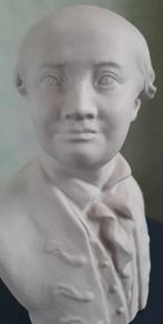 Antieke Bust van M.V. Lomonosov. Gemerkt ЛФЗ. Jaar 1960., Antiek en Kunst, Ophalen of Verzenden