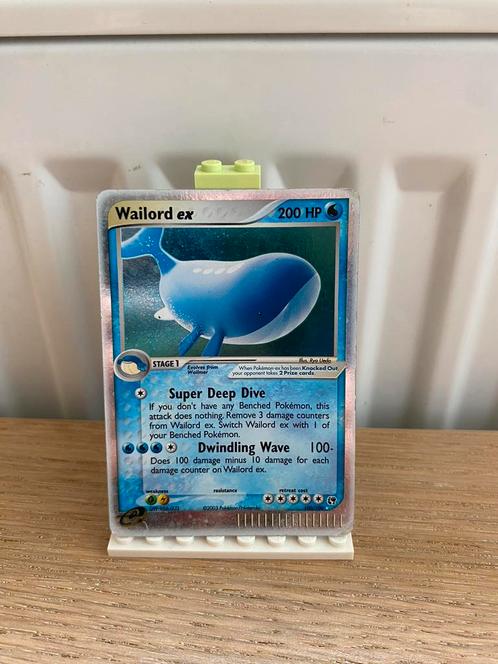 Wailord ex 100/100 - Pokemon Kaart, Hobby en Vrije tijd, Verzamelkaartspellen | Pokémon, Nieuw, Losse kaart, Foil, Ophalen of Verzenden