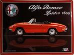 Alfa Romeo Spider 1600 (1966) - Metalen wandbord in reliëf, Verzamelen, Merken en Reclamevoorwerpen, Ophalen of Verzenden, Nieuw