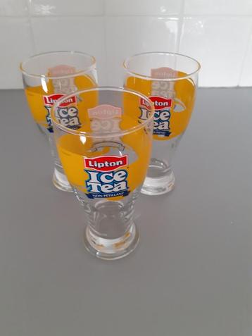 3 ice tea glazen, Verzamelen, Glas en Drinkglazen, Ophalen of Verzenden, Zo goed als nieuw