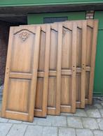 Binnendeuren Massief Eik incl. scharnieren en klinke, Ophalen, Minder dan 80 cm, Binnendeur, Zo goed als nieuw