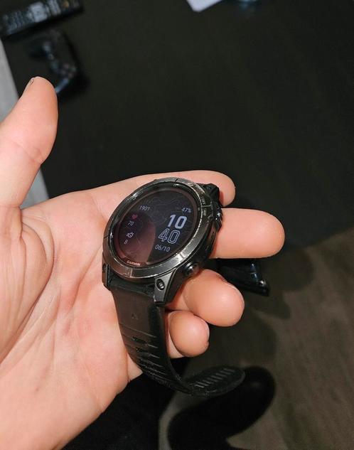 Garmin Fenix 7X Pro Sapphire Solar Titanium, Handtassen en Accessoires, Sporthorloges, Gebruikt, Conditie, GPS