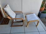 Relaxzetel Ikea met voetenbank, Huis en Inrichting, Ophalen, Gebruikt, Eenpersoons, Rechte bank
