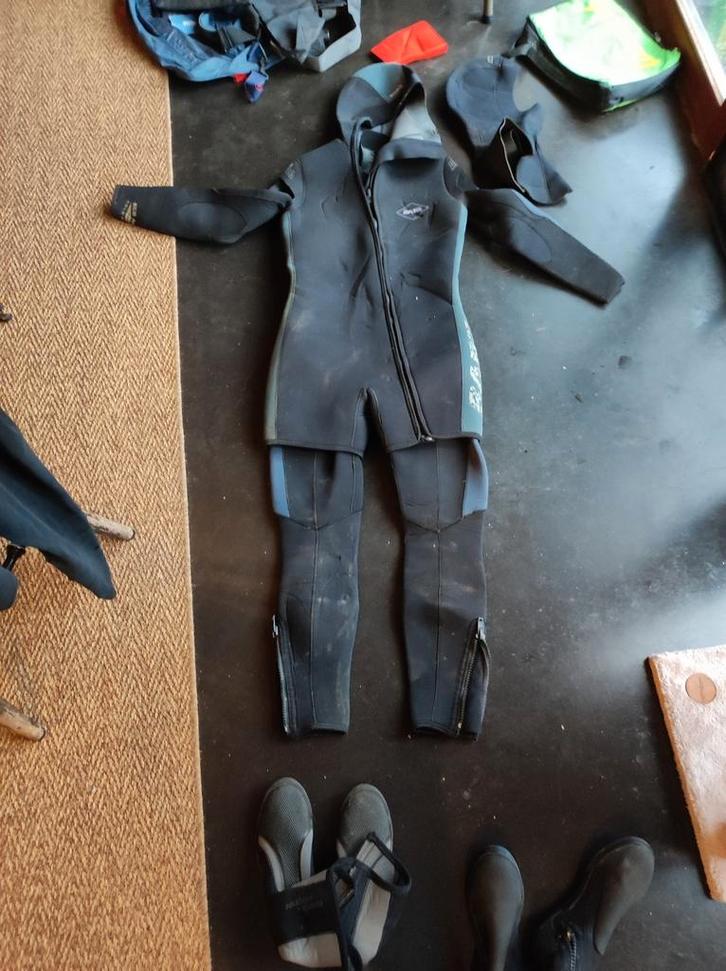 Duikpak, merk Bare, 100% neopreen, Watersport en Boten, Duiken, Gebruikt, Duikpak, Ophalen of Verzenden