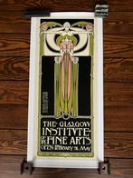 Affiche Art Déco Rennie Mackintosh, Photo ou Poster, Moins de 50 cm, Enlèvement ou Envoi, 50 à 75 cm