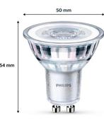 Philips LED Classic GU10 4,6W=50W warm wit, Maison & Meubles, Lampes | Spots, Comme neuf, LED, Enlèvement ou Envoi, Verre