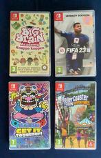 Nintendo Switch: FIFA23~Wario Ware~Rollercoaster~BigBrain, Consoles de jeu & Jeux vidéo, Comme neuf, Enlèvement
