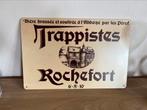 Plaque métallique trappiste Rochefort, Collections, Enlèvement ou Envoi, Comme neuf