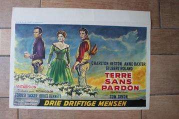 filmaffiche Three Violent People Charlton Heston filmposter