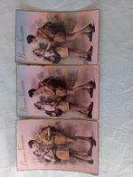 3 cartes postales différentes non décrites., Envoi