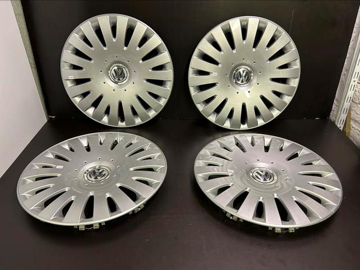 4 enjoliveurs vw caddy passat touran golf 5,6,7,8 16", Autos : Divers, Enjoliveurs, Utilisé