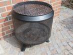 vuurkorf met grill, Tuin en Terras, Ophalen, Gebruikt, Vuurkorf