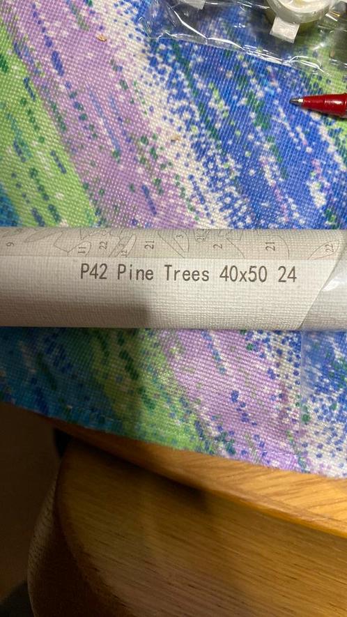 Pine trees, Hobby en Vrije tijd, Schilderen, Nieuw, Schilderen op nummer, Ophalen