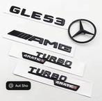 Mercedes GLE 53 Embleemset Zwart | I6 BITURBO 4MATIC+ AMG, Auto diversen, Autostickers, Ophalen of Verzenden