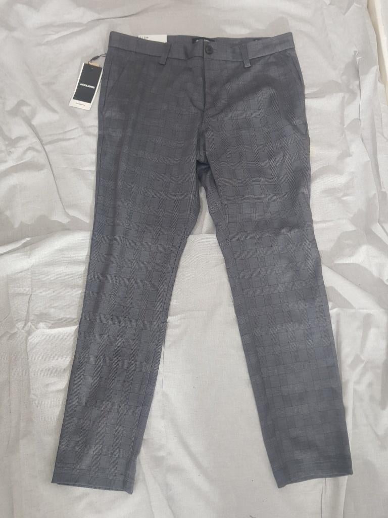 Chino Jack & Jones • W34 L32-(L) • Neuf, Vêtements | Hommes, Pantalons, Neuf, Gris, Enlèvement ou Envoi, Jack&Jones