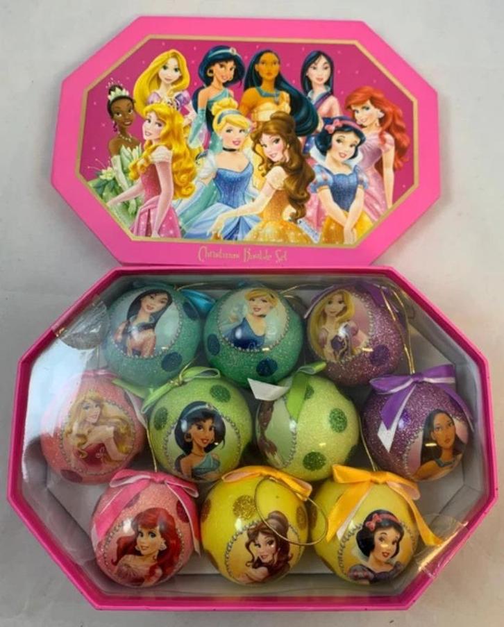 Boules de Noël Disney Store en forme de princesse, décoratio, Divers, Noël, Comme neuf, Envoi
