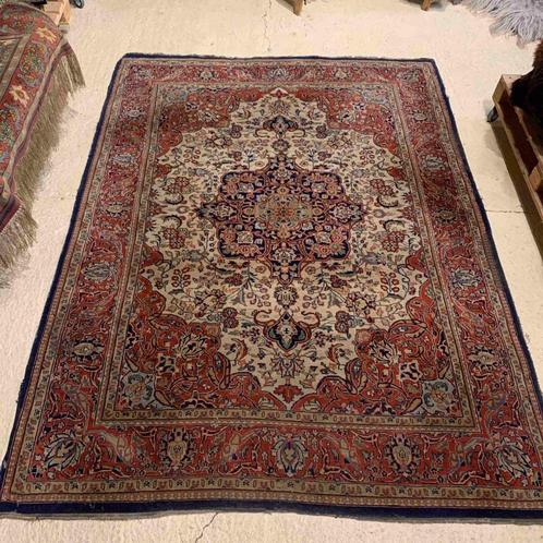 Perzisch tapijt handgeknoopt traditioneel sleets 243/171, Antiquités & Art, Tapis & Textile, Enlèvement ou Envoi