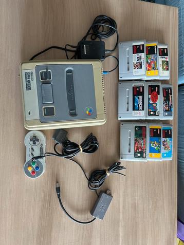 Super Nintendo NES + 9 jeux beschikbaar voor biedingen