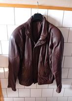 leren jas voor heren, donkerbruin, maat 52, Kleding | Dames, Jassen | Winter, Ophalen of Verzenden, Zo goed als nieuw, Beige