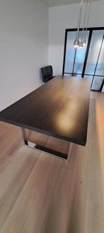 Gelamineerde eettafel 8p, Ophalen, Strak, Gebruikt, 200 cm of meer