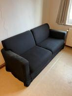 Zwarte zetel, Huis en Inrichting, Ophalen, 150 tot 200 cm, Tweepersoons, 75 tot 100 cm