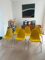 6 x Eames vintage — Jaune — Herman Miller — fibre de verre, Enlèvement