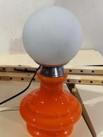 Opaline tafellamp Mazzega , oversized gestreepte melkglazen, Ophalen of Verzenden, Huis en Inrichting