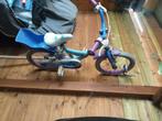 Kinderfiets frozen 16 inch, Fietsen en Brommers, 16 tot 20 inch, Gebruikt, Zijwieltjes, Ophalen