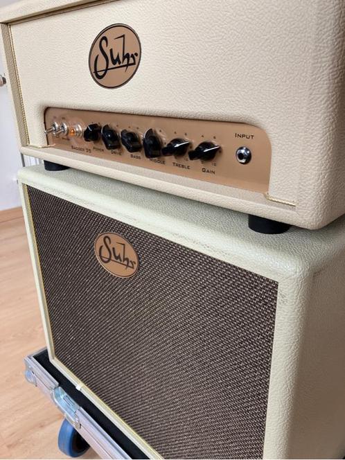 Suhr Badger 35 head + cabine Suhr + flightcase, Muziek en Instrumenten, Versterkers | Bas en Gitaar, Zo goed als nieuw