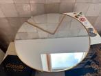 Ronde spiegel (verguld/messing), Huis en Inrichting, Woonaccessoires | Spiegels, Ophalen, Zo goed als nieuw