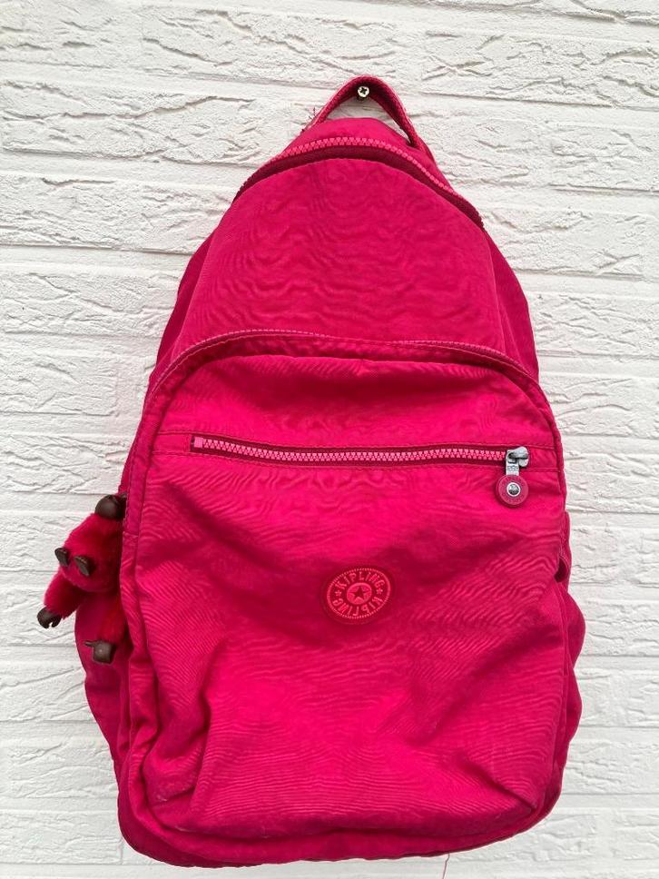 Kipling Seoul roze boekentas 27L 15 inch laptopvak, Handtassen en Accessoires, Tassen | Schooltassen, Gebruikt, Rugtas, Roze, Ophalen of Verzenden