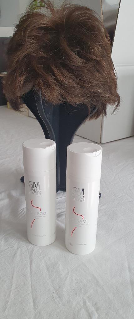 Pruik kort model incl producten, Handtassen en Accessoires, Uiterlijk | Haarverzorging, Zo goed als nieuw, Pruik of Haarverlenging